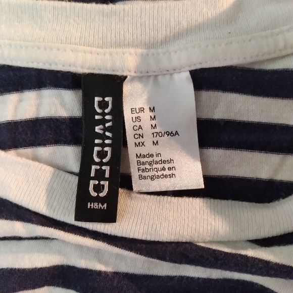 𝅺cropped embroidered stripe shirt - Picture 4 of 8